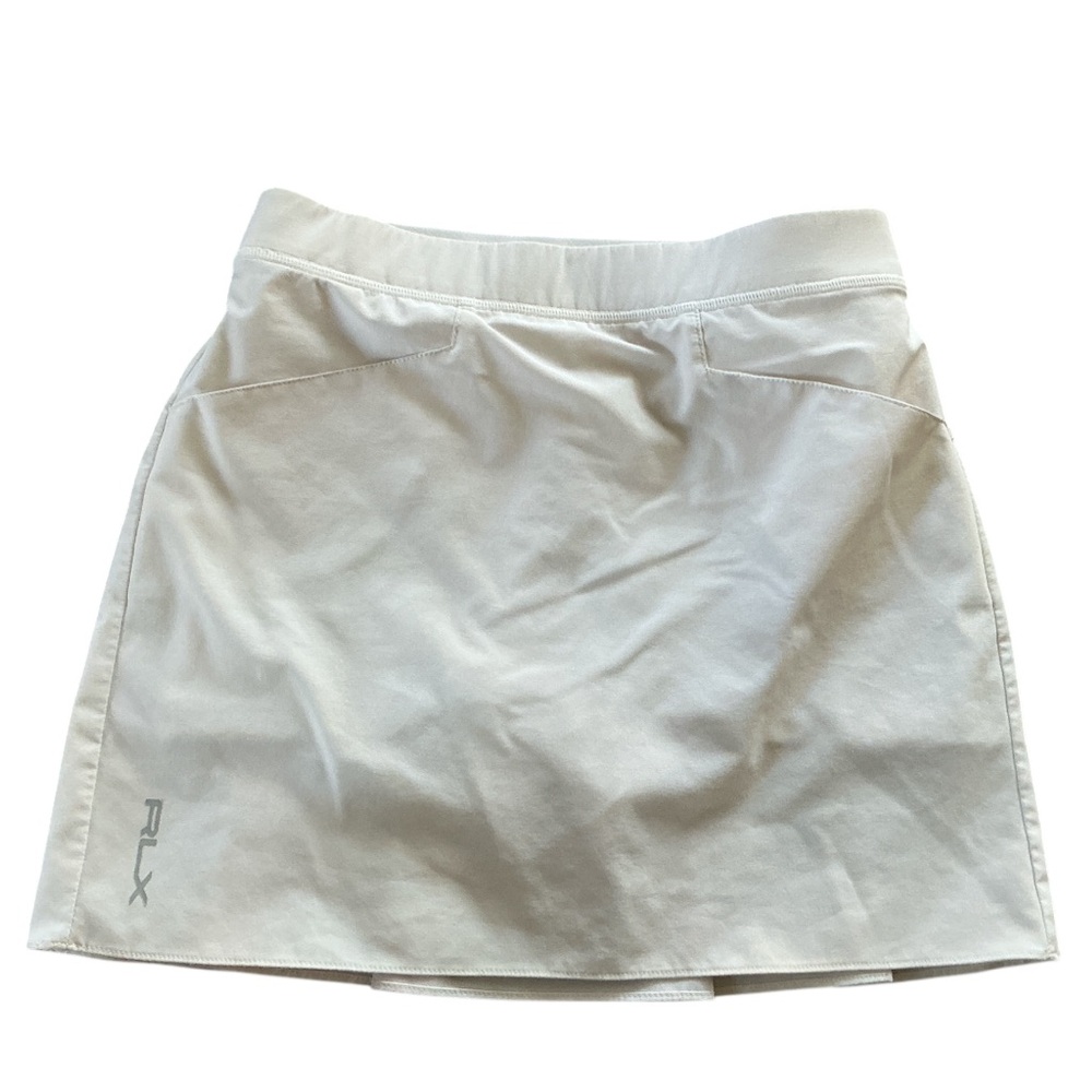 Ralph Lauren RLX Tennis Golf Skort Skirt Size Medium (8-10) Athletic Off White